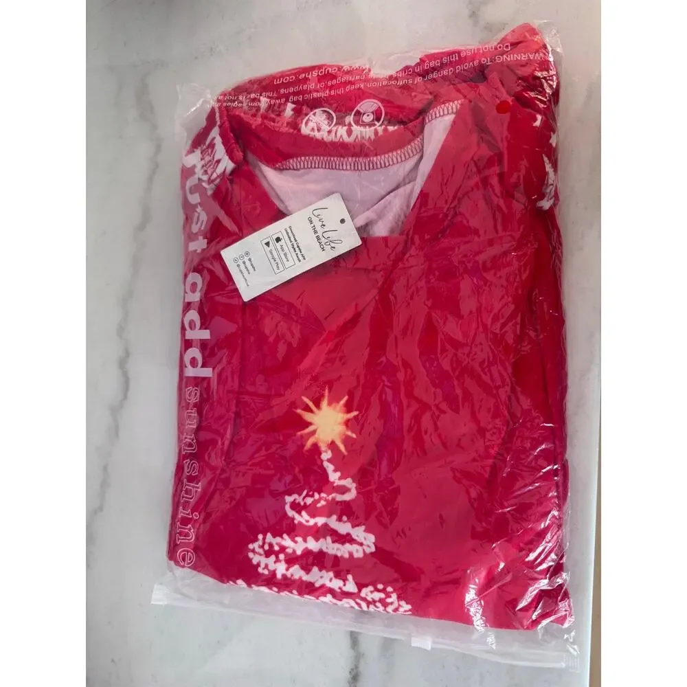 Cupshe Christmas Pajama Set | Men’s Small Women’s Medium NEW
